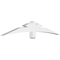 Ekena Millwork Alberta Architectural Grade PVC Gable Bracket, 72"W x 12"H x 4"D x 4"F, 4/12 Pitch GBP072X12X0404ALB00 - alternate 1